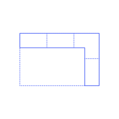Layouts Pantries Walk In Framed L Shape Simple Line Art Svg, Free Vectors File